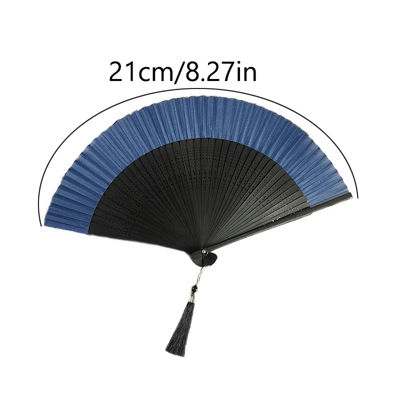 1PC Bamboo Silk Folding Fan Chinese Classical Dance Hand Held Fans Wedding Party Favors Gifts Costume Clothing Accessories