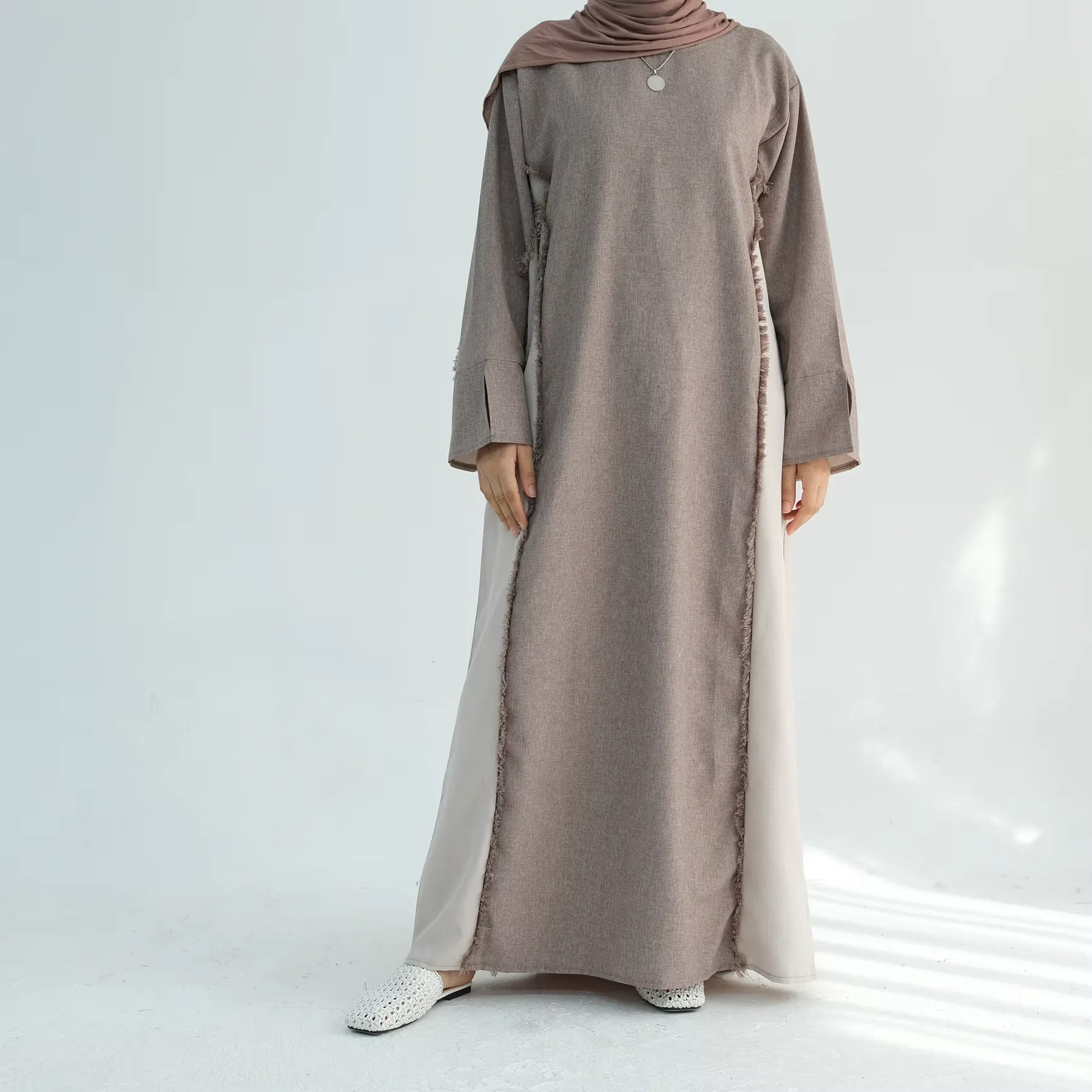 

Eid Muslim Dress Women Tassel Dubai Abaya Turkey Kaftan Ramadan Islam Clothing Arab Robe Caftan Marocain Femme Musulmane Abayas