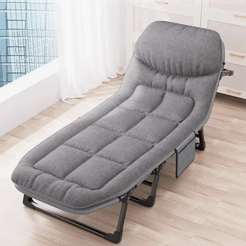 Portable Folding Sleeping Bed Heavy-Duty Camping Chair Adjustable Height Mattress  Outdoor Travel Home Guest Hiking раскладушка