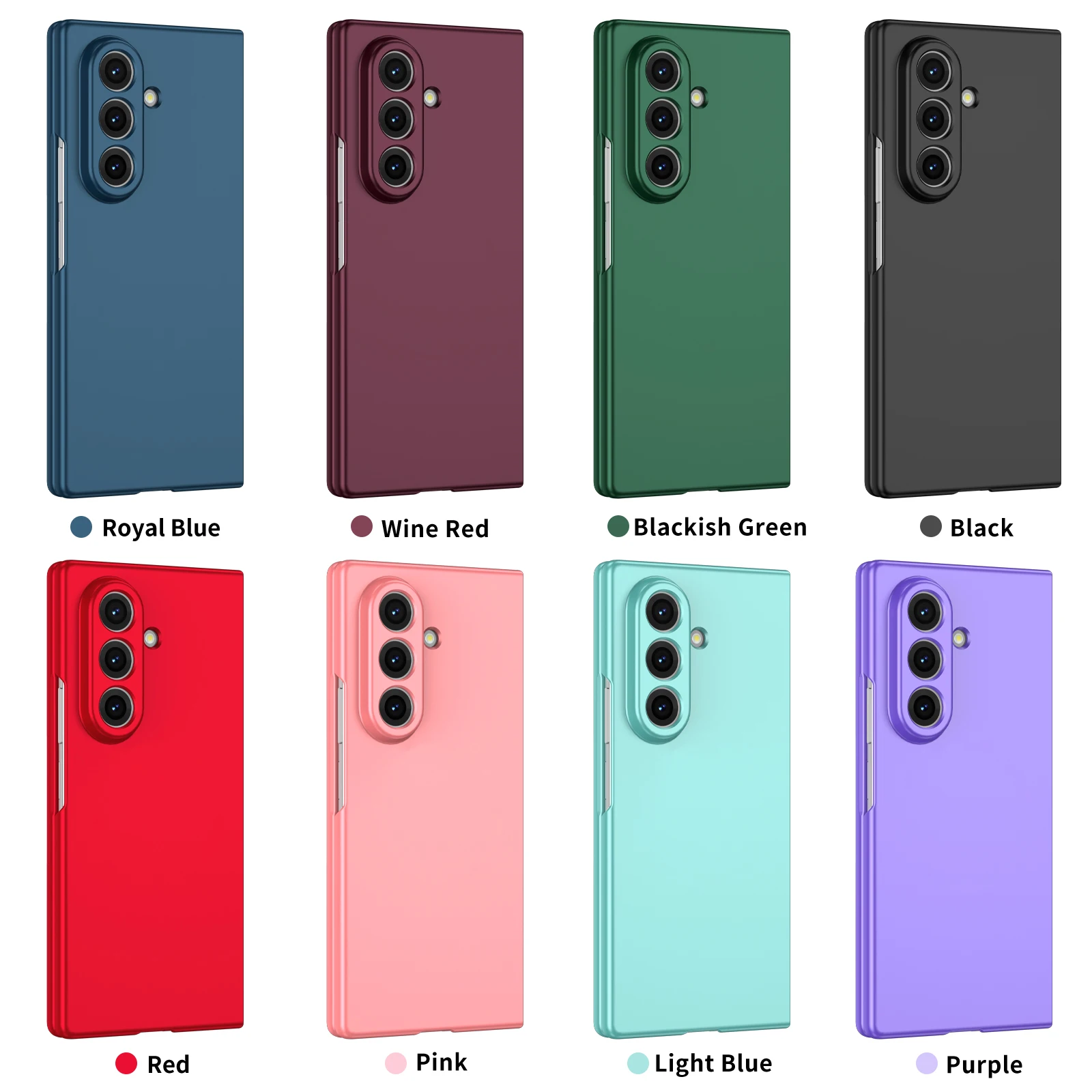 

For Samsung Galaxy Z Fold 7 Case Protective Matte Hand Feel Solid Cover Mobile Phone Back Cover