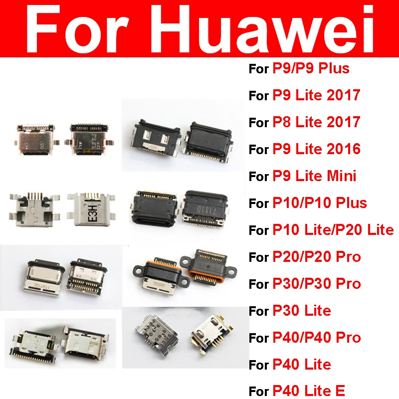 USB Charging Plug Jack For Huawei P10 P9 Plus Lite Mini 2017 2016 P40 P30 P20 Pro P40lite E P8lite2017 Usb Port Charger Dock