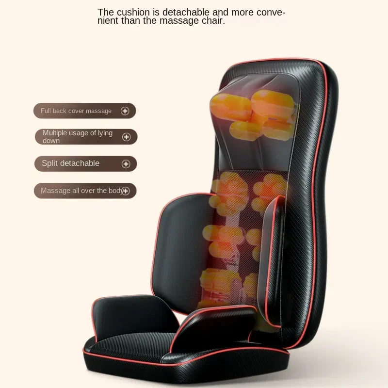 Whole Body Kneading Cervical Spine Massage Chair Mat Multifunctional Electric Massager Cushion Neck Waist Back Cushion Massage