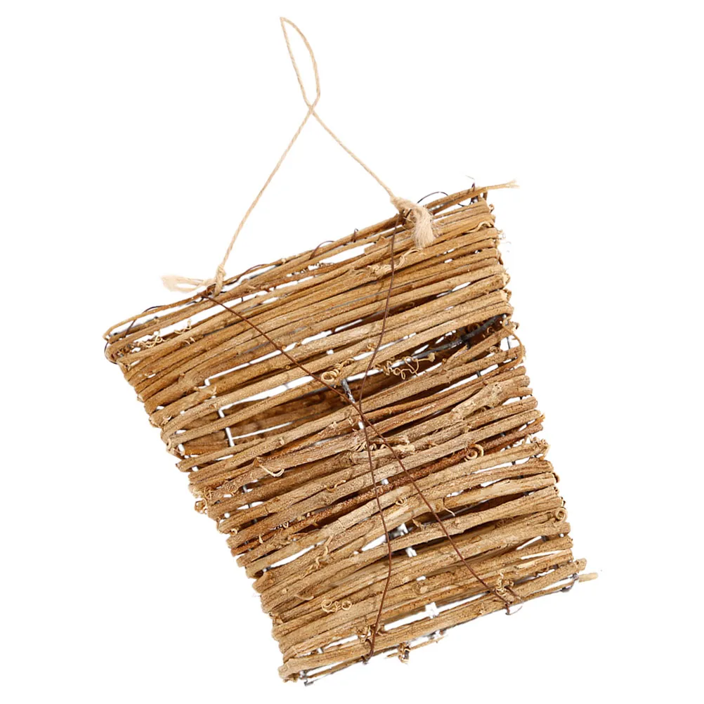 

Vinegar Flower Basket Hanging Woven Wall Storage Small for Baskets Decor Mounted
