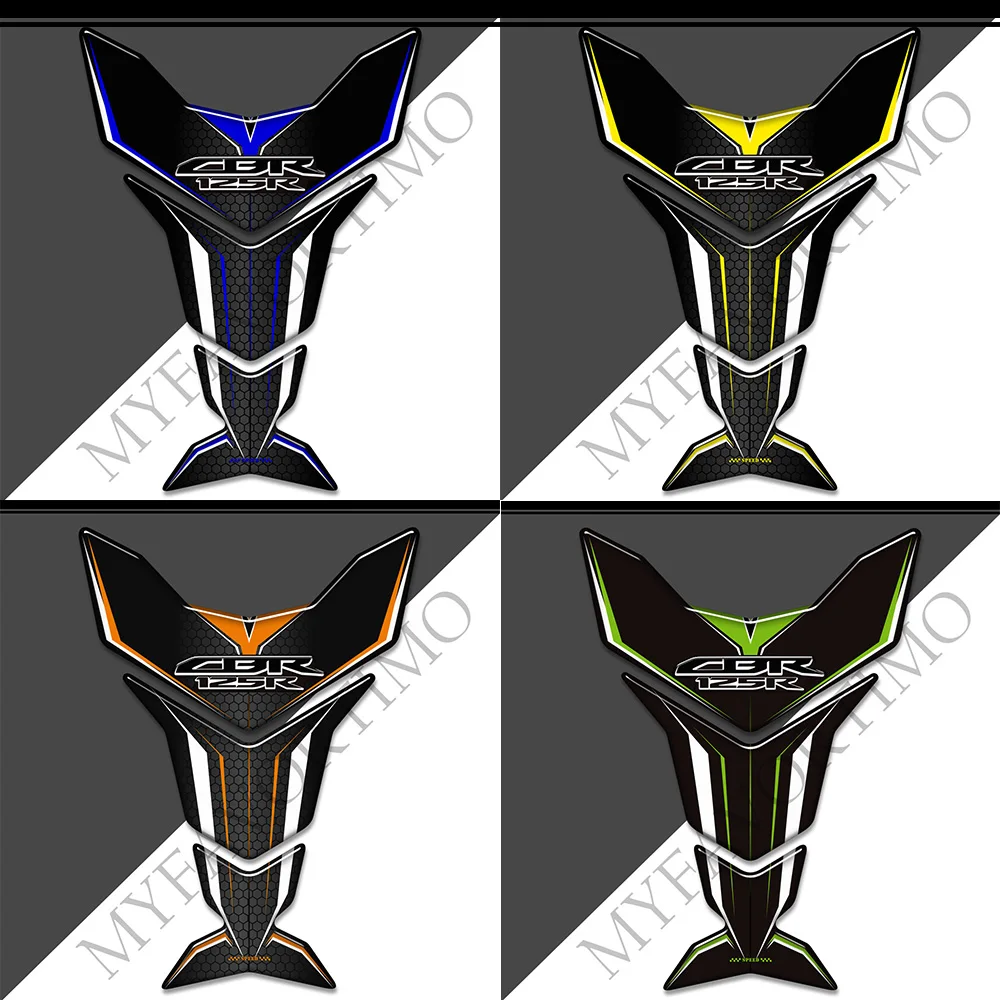 

For Honda CBR 125 R CBR125R Motorcycle Tank Pad Gas Fuel Oil Knee Fish Bone Protection Fireblade Fairing Fender Stickers Decals