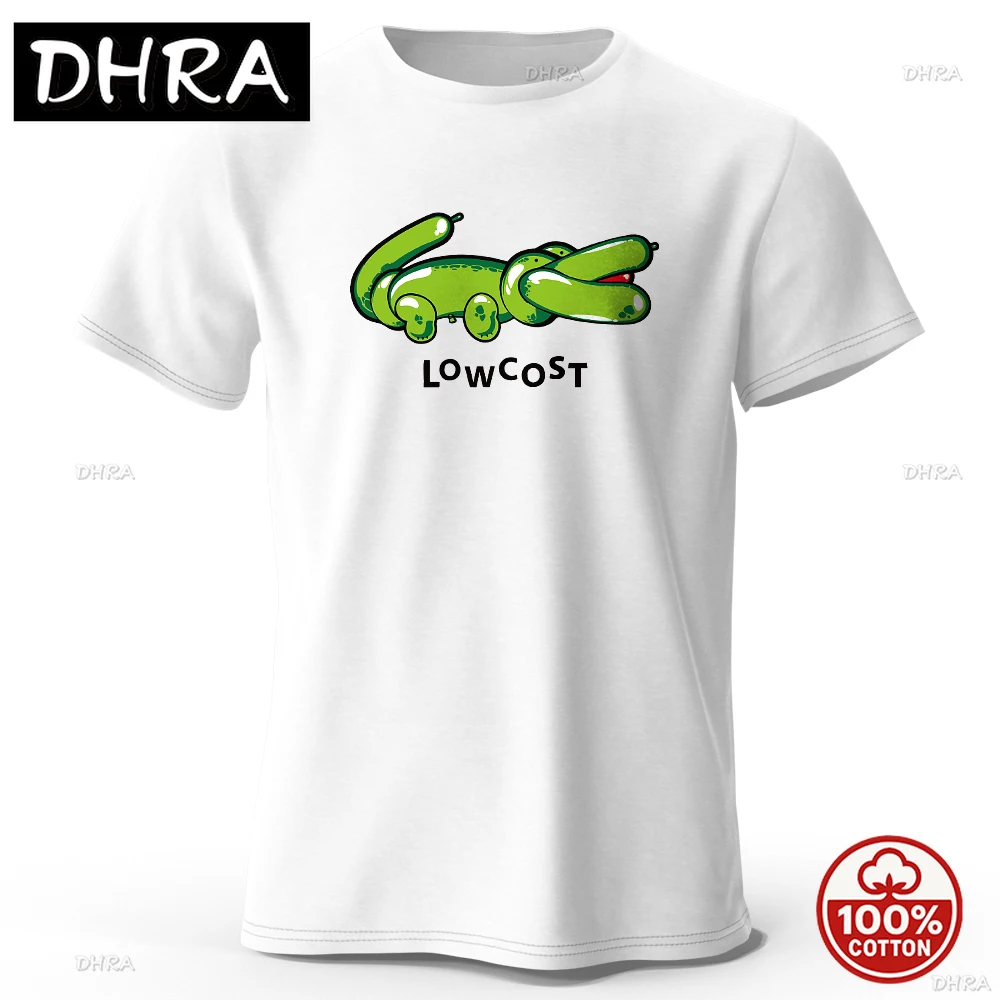 S-5XL New Style Men's Joke The Lowcost Printed T-Shirt 100% Cotton Oversized Funny Graphic Tees Summer Tops Casual Streetwear