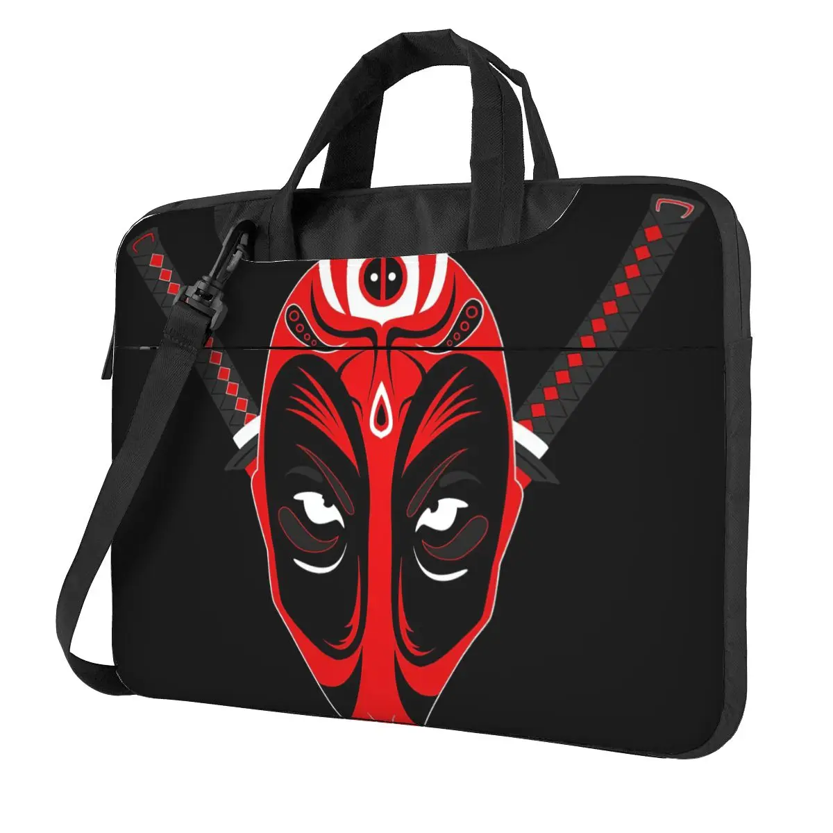 

Japanese Hannya Laptop Bag Case Protective Vintage Computer Bag Bicycle Crossbody Laptop Pouch