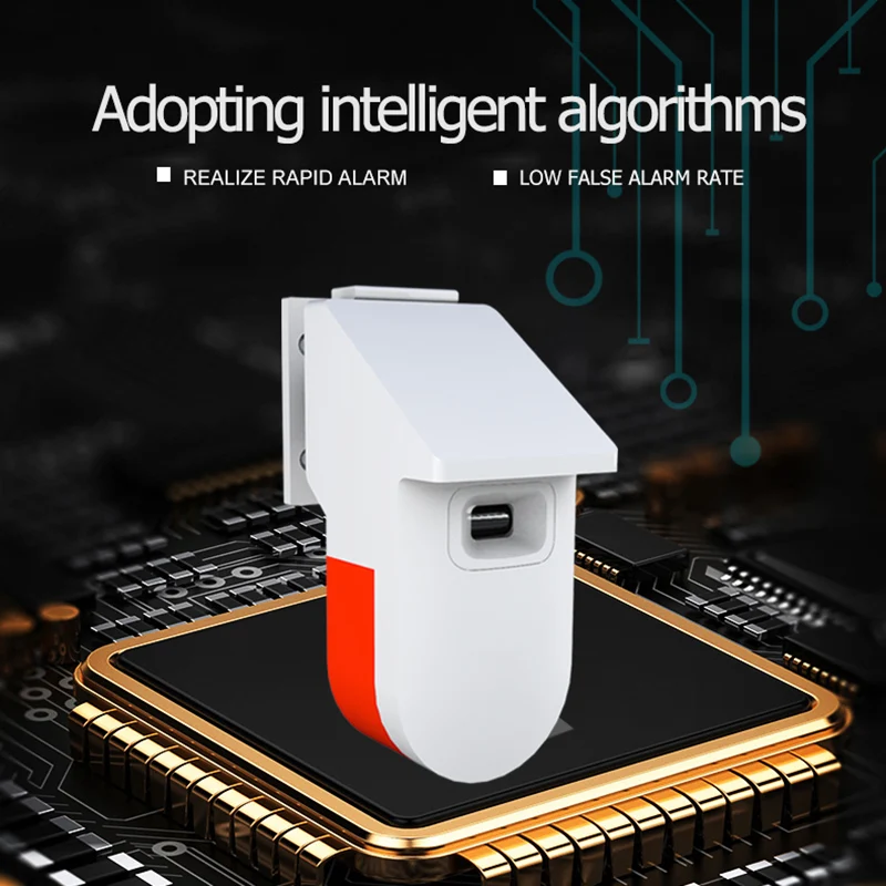 Wifi UV Flame Detector Fire Sensor Siren Alarm 80DB For Home/School/Hotel/Factory/Warehouse/Store 5V Works With Tuya Smart Life