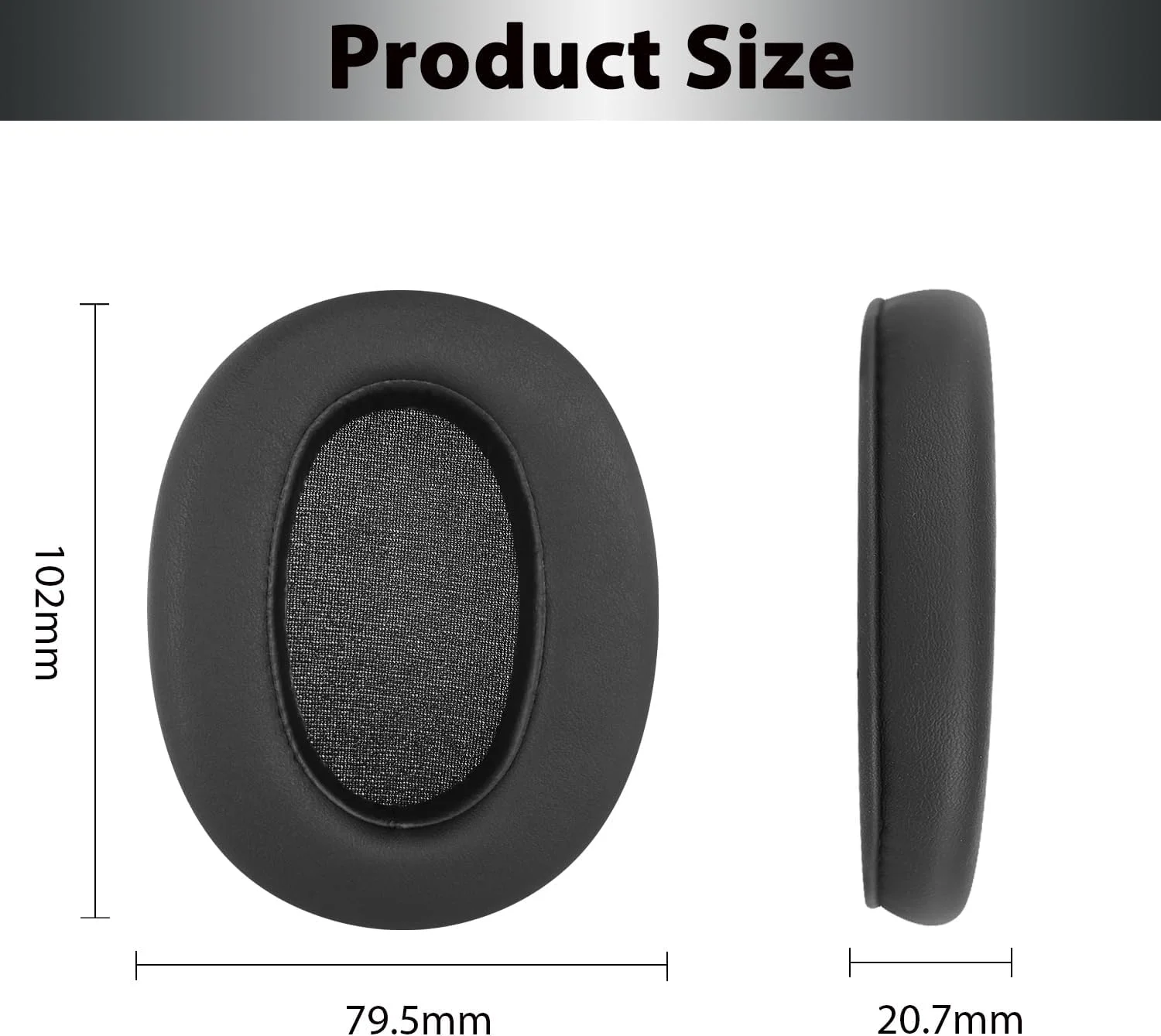 Wymienne nauszniki do słuchawek bezprzewodowych z redukcją szumów Sony ULT WEAR (WH-ULT900N) - poduszki na uszy ULT WEAR — zdjęcie produktu 4