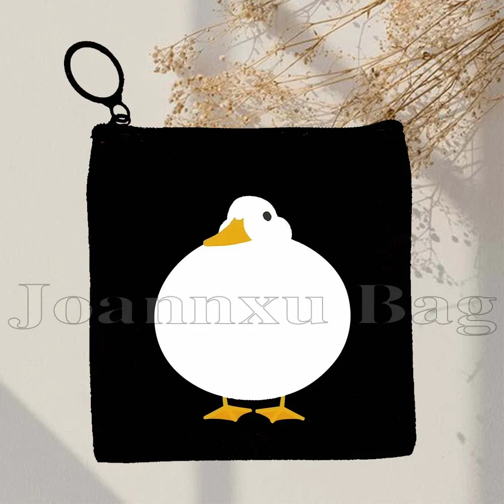 Funny Honk Untitled Goose Game Lovely Meme Judgmental Duck Cute Cartoon Animal Canvas Coin Purse Key Case Small Bag Wallet Pouch