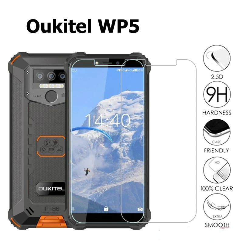 JGKK Dla Oukitel WP7 WP6 WP5 Pro WP 7 Szkło hartowane 100% Oryginalna folia ochronna Premium 2.5D do szkła Oukitel WP7 WP6