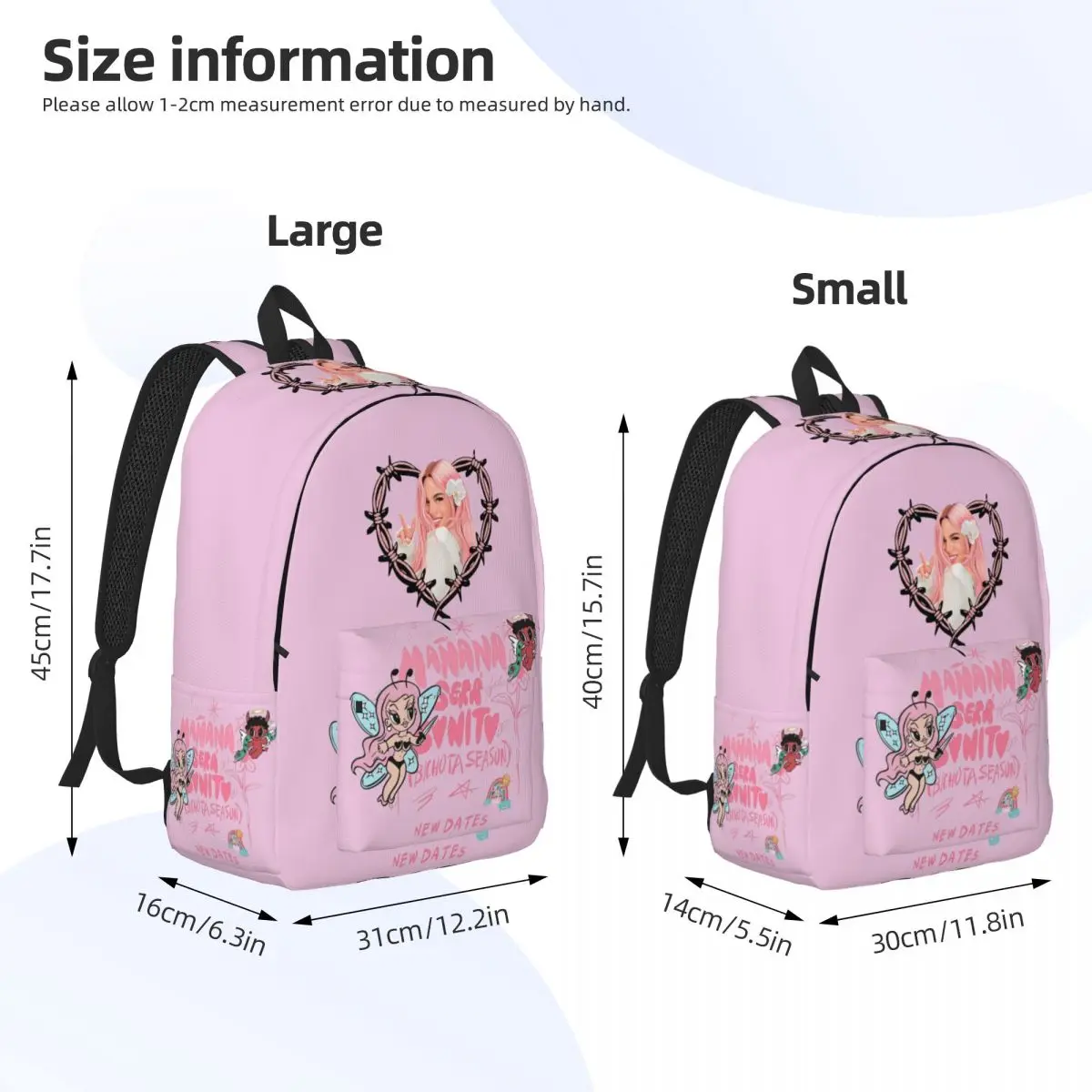 Karol G Manana Sera Bonito Tour Backpack for Men Women Cool Student Business Daypack Laptop Computer Canvas Bags Gift