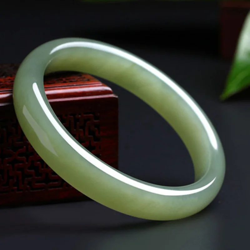 

Hotan A Women's Green Bracelet Mom or Girlfriend, Jade Bangles