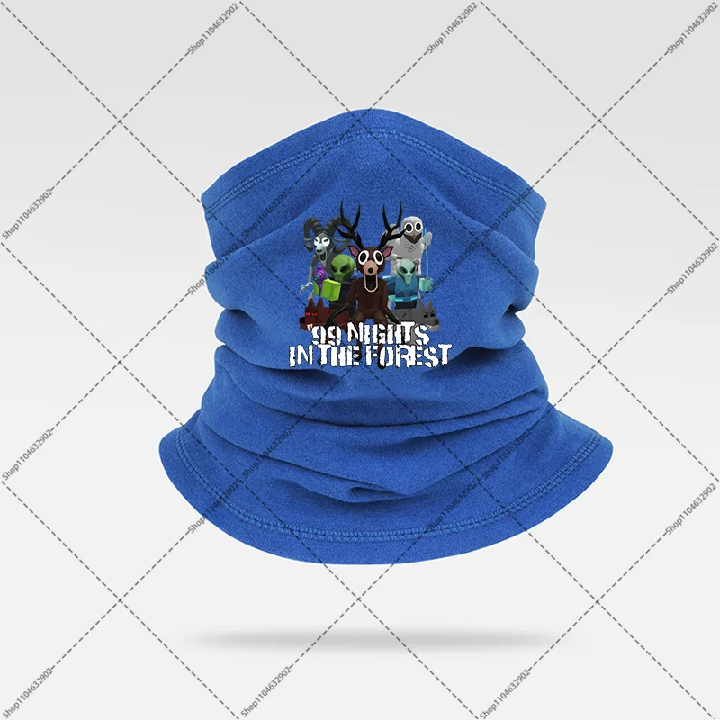 99 noites na floresta inverno quente pescoço gaiter máscara dos desenhos animados jogo padrão impresso máscaras unisex acessórios ao ar livre presentes de festa
