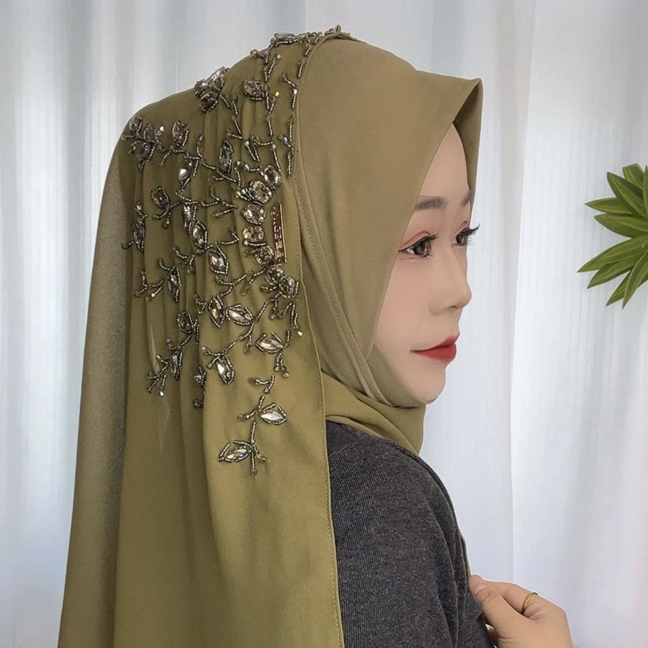 Muslim Wedding Women Shawls 2026 Luxury Wrap Hijabs