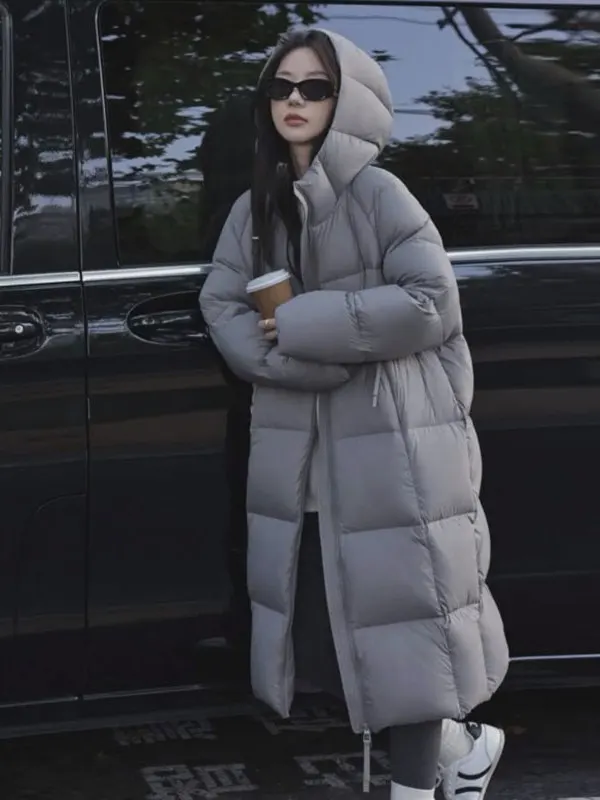Faionable Coppia scozzese con cappuccio lungo in cotone Jaet da donna coreano Sle Calore Capispalla invernale Nuovo arrivo