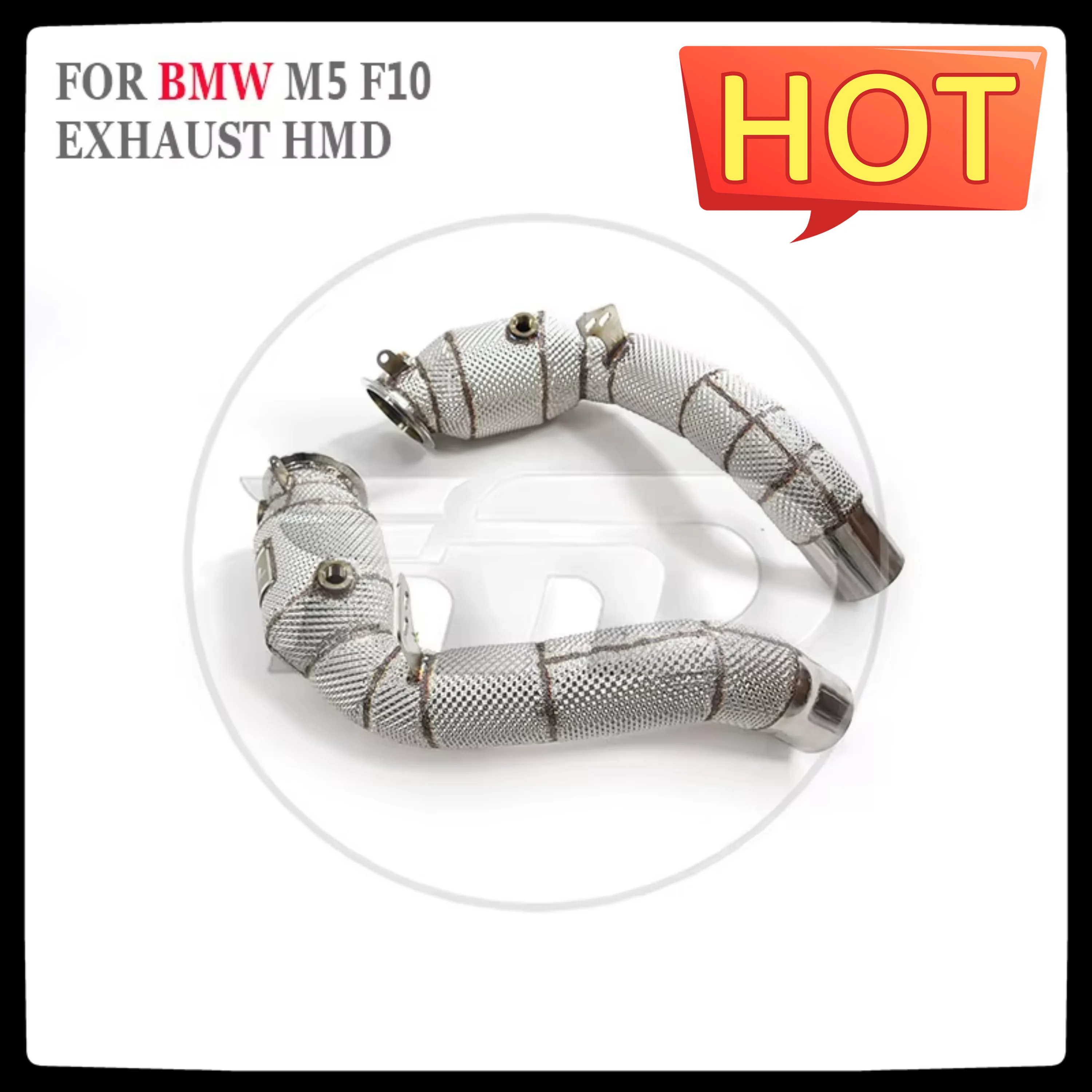 HMD Exhaust Manifold Downpipe for BMW M5 F10 Car Accessories With Catalytic Header Without Cat