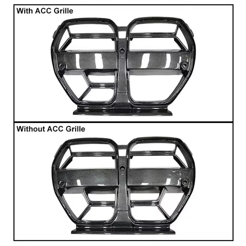 For BMW M4 G82 G83 M3 G80 Full Dry Carbon Fiber CSL Style Kidney Grille Front Bumper Air Intake Grill 2021-2025！