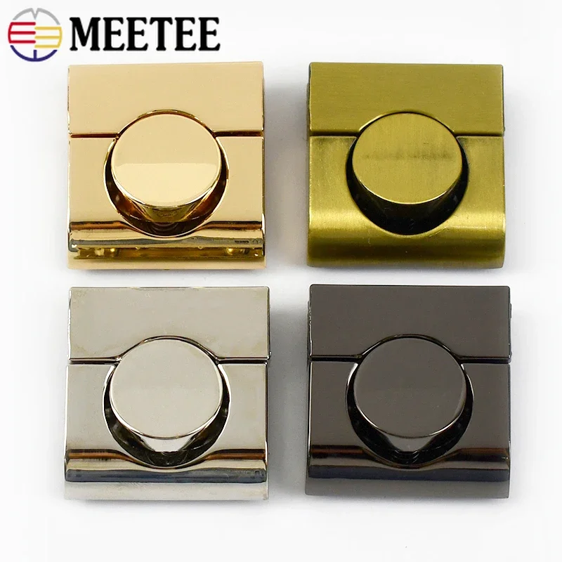 

Meetee 1-5Pcs Metal Locks Bag Clasp Catch Buckles for Handbags Shoulder Bags Purse Totes Closures Snap Clasps DIY Accessories