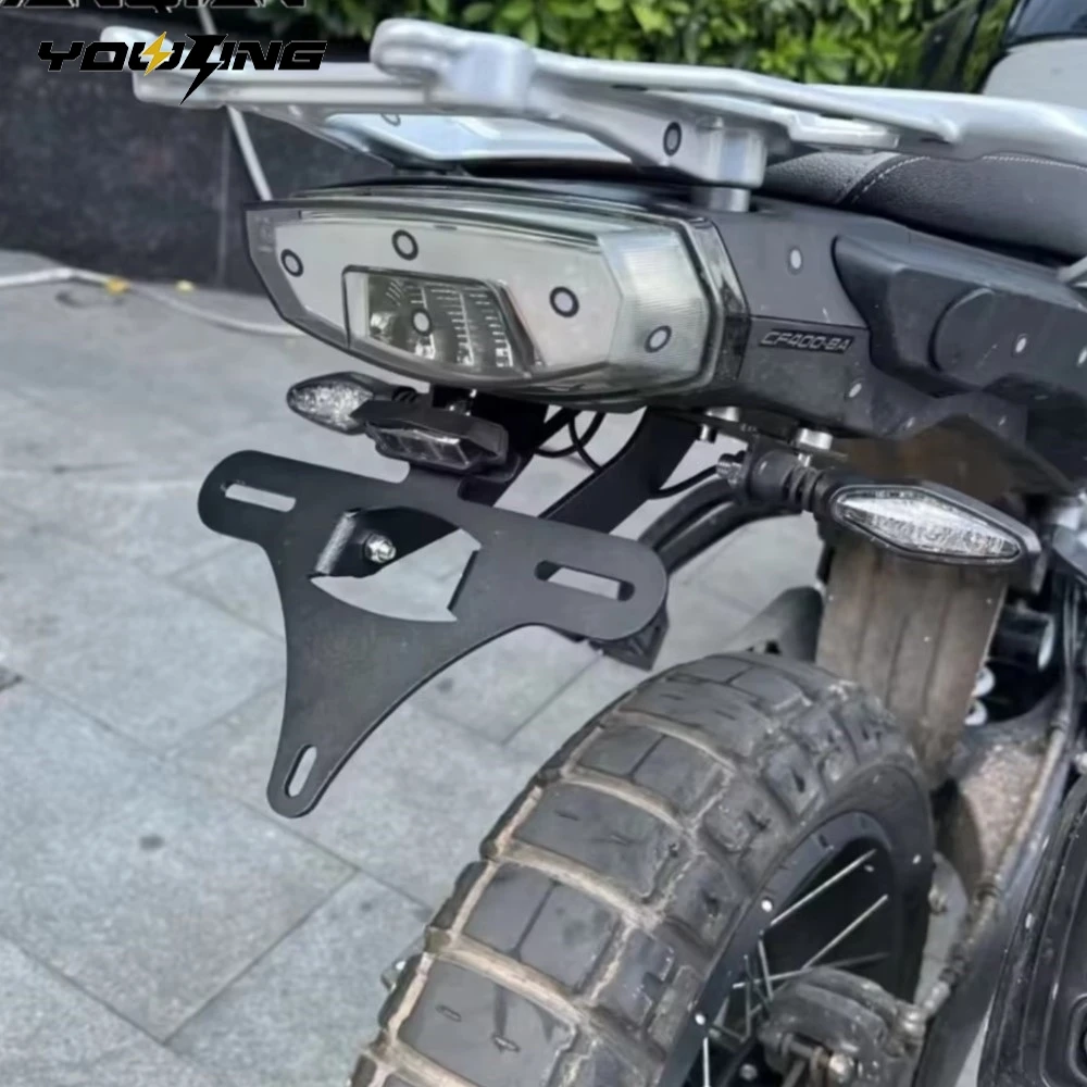 For CFMOTO MTX 800MT-X MTX800 MT450 450MT IBEX 450 IBEX450 2024 2025 2026 Motorcycle License Plate Holder Bracket Rear Tail Tidy