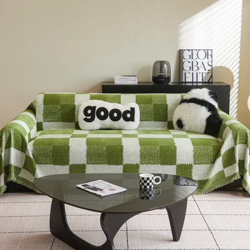 Sofa Cover Thickened Autumn and Winter Wool Yarn Non-slip Wear-resistant Warm and Dustproof Seat Cushion Home Textile