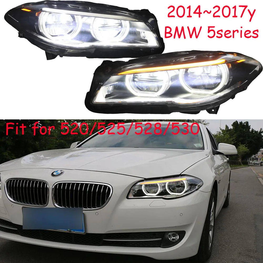 2014~2017y car bupmer head light for BMW headlight 5series 520 525 528 530 car accessories LED Head lamp fog for BMW headlamp