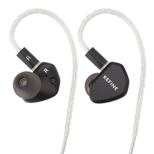 Imagen 2 del producto Kefine Klean Auriculares HiFi IEM con controlador dinámico de diafragma DLC de 10 mm con cable de cobre plateado de alta pureza para señal limpia