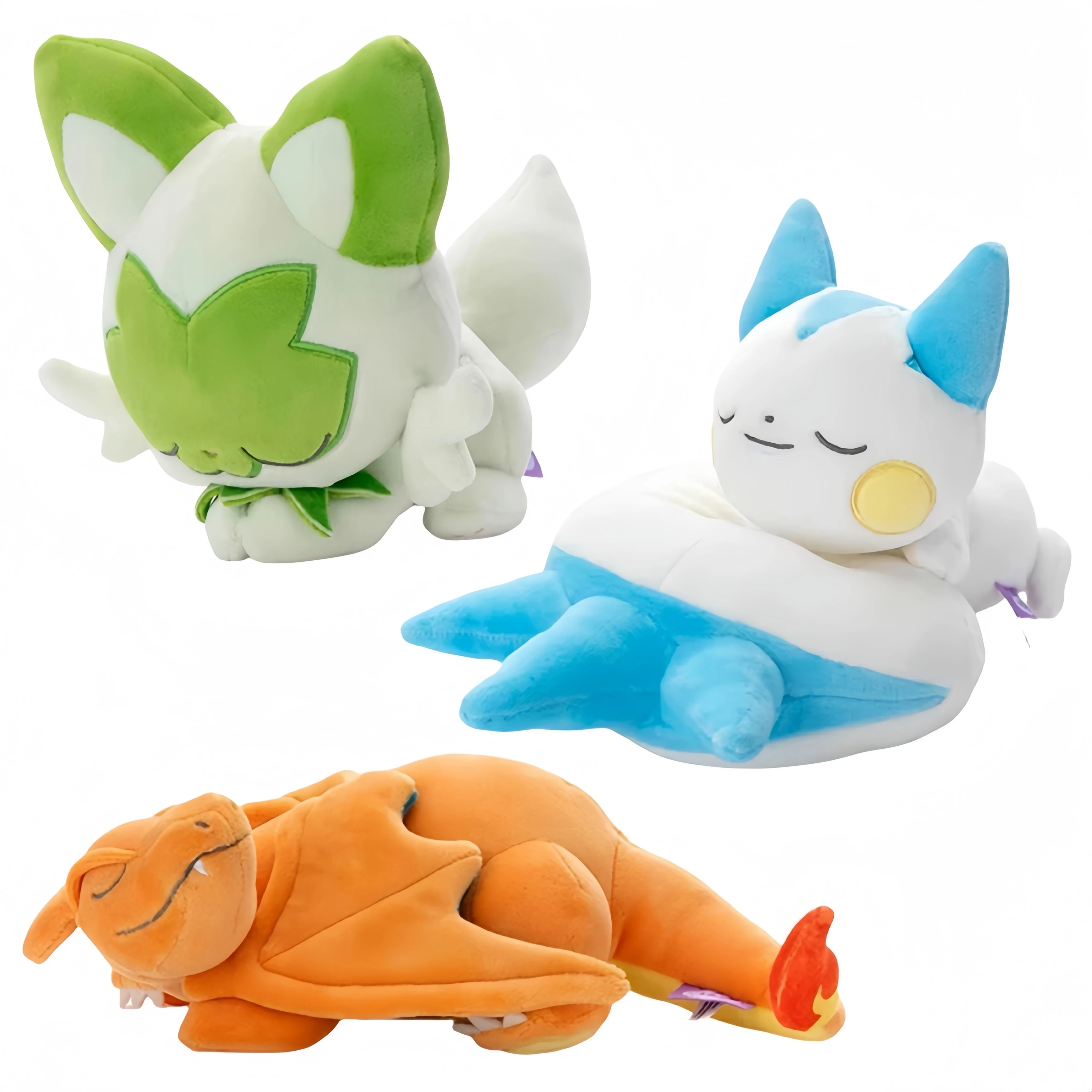 Pokemon Pikachu Sleeping Series Gengar Plush Sprigatito Pachirisu Stuffed Doll Charizard Peluche Toy Hobbies Xmas Gift