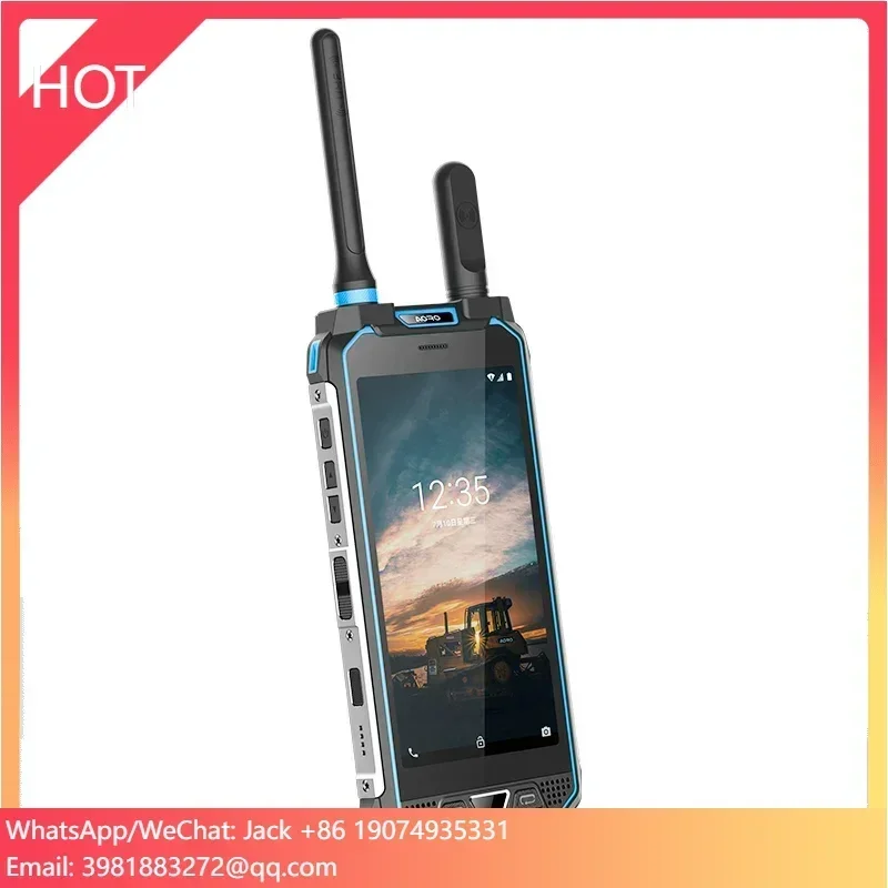 AORO M5 디지털 아날로그 4G DMR 라디오 내재적 안전 존 1 디비전 21 Ex IECEx 방폭 무전기 견고한 전화기