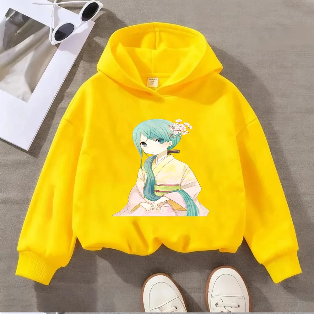 هاتسون ميكو هاراجوكو نمط مطبوع المرأة هوديي كم طويل عادية فضفاض البلوز البلوز موضة الشارع الشهير #6