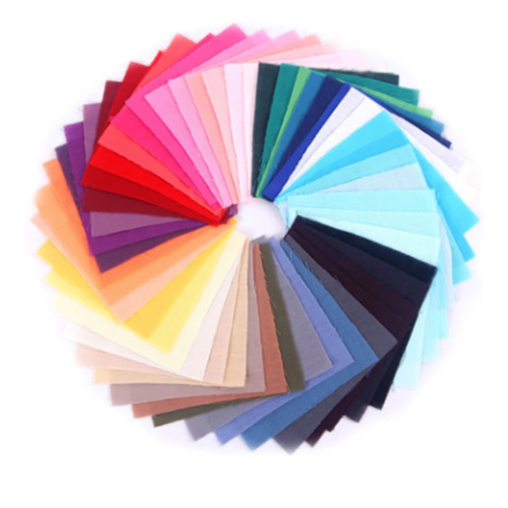DIY Fabric Patchwork Solid Color Color Cuttable Pre-cut Coordinated Design Fabrics Sewing Cloth for Arts Crafts Scrapbooking