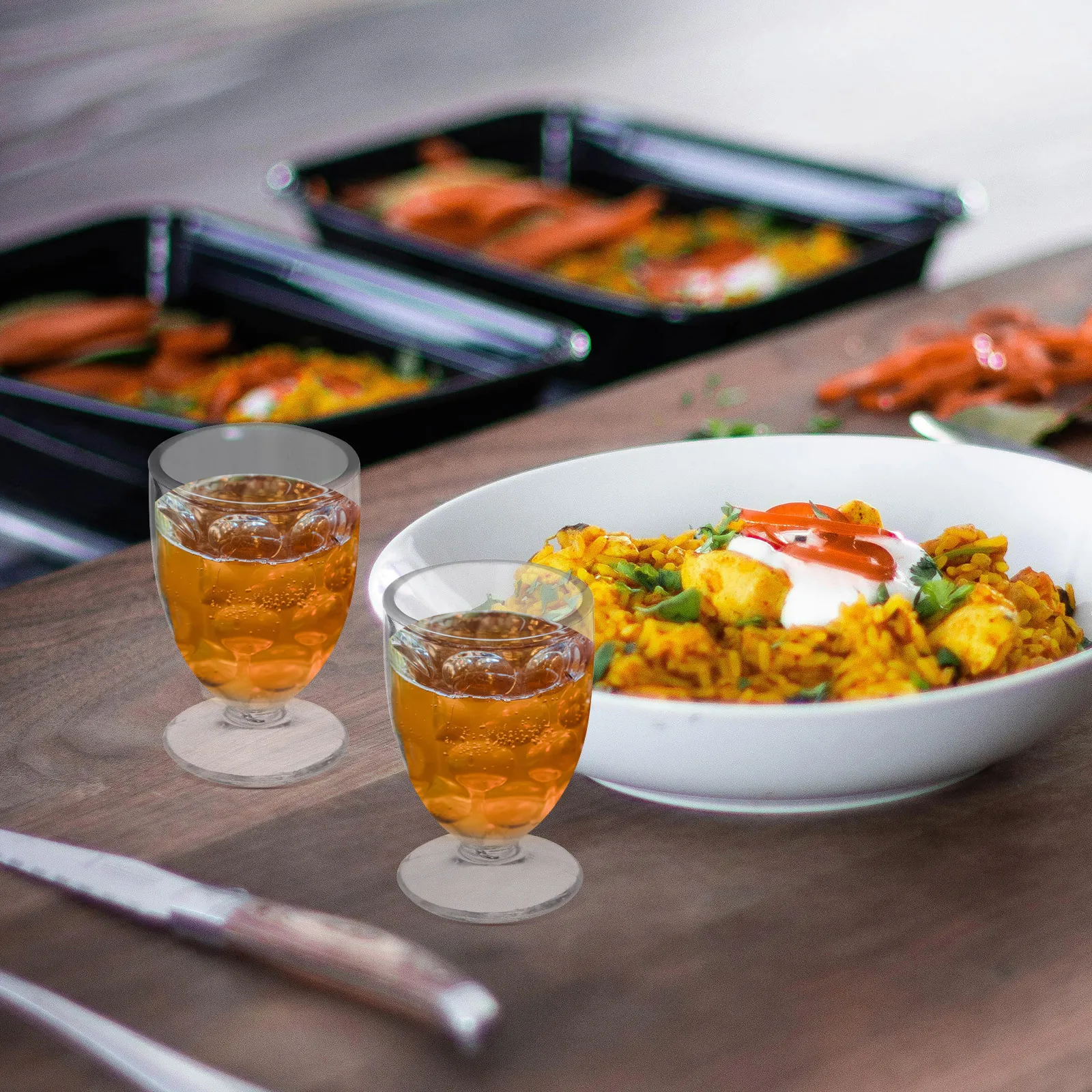 

50Pcs Tiny Beer Cups Smooth Non-Deformable Plastic for Picnic Bbq Party Favors Decor Desktop Miniature Accessories