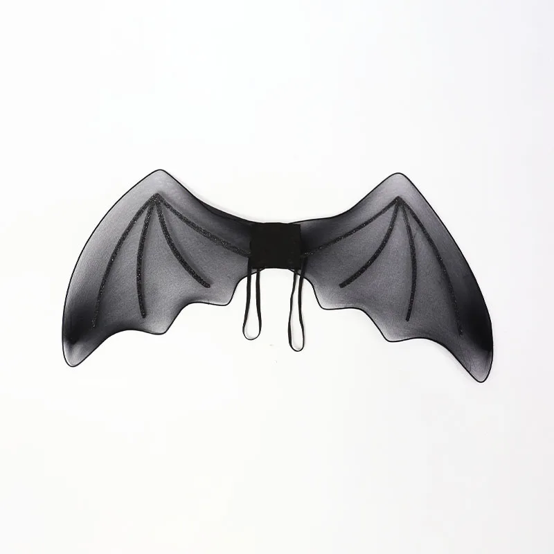 American Simple Halloween Party Performance Props COS Devil Wings Black Mesh Bat Wings Halloween Costumes