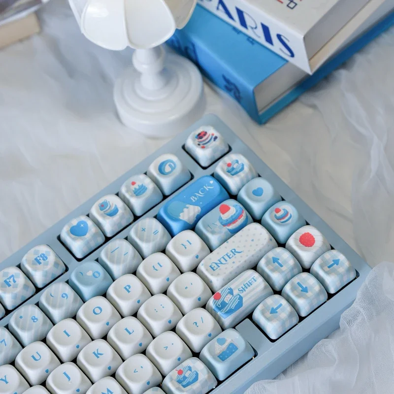 Sui Dreams 134keys Keycap Set Custom New MOA Profile Thermal Sublimation PBT Keycaps for MX Switch Mechanical Keyboard Key Caps
