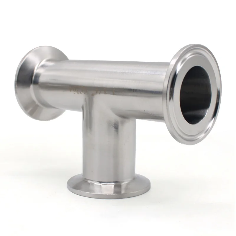 OD19mm-102mm Pipe OD 50.5-119MMSS304 316L Stainless Steel Sanitary Tee Fitting Suitable For 1.5 \