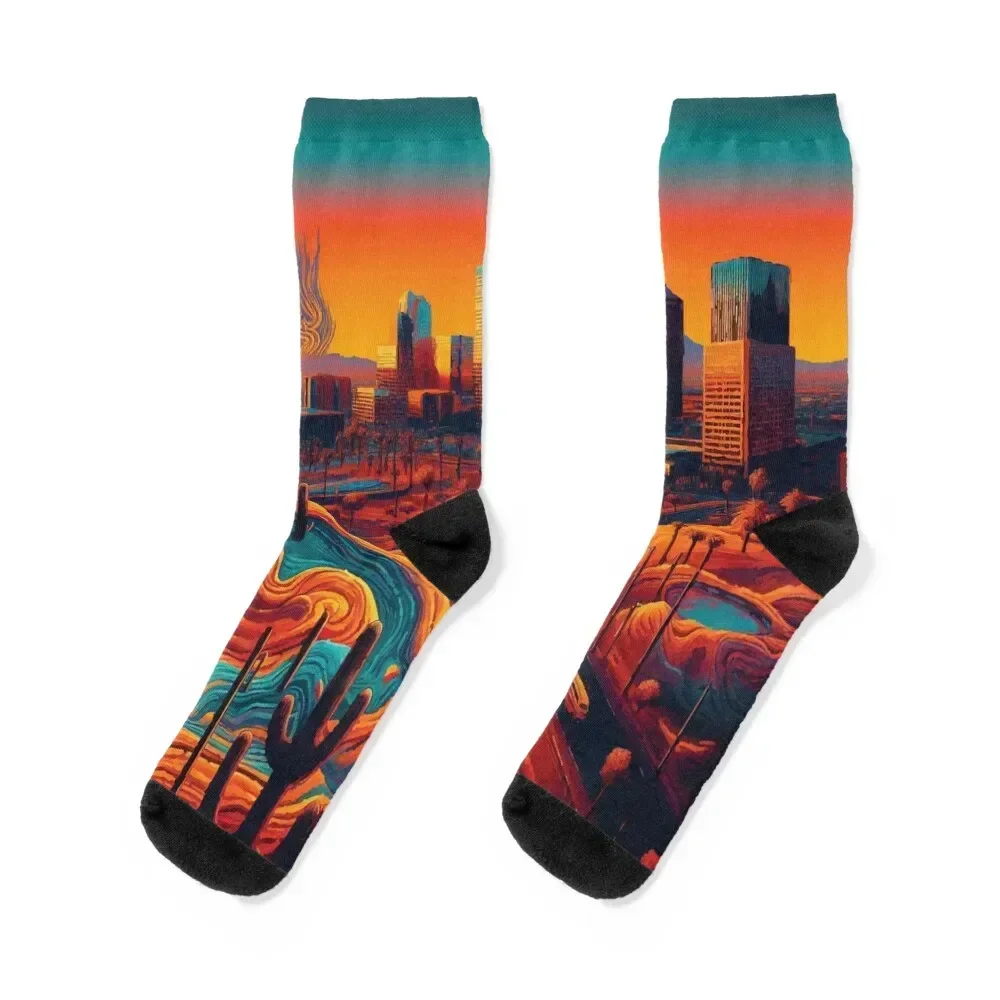 Phoenix at Sunset Socks Antiskid soccer shoes Socks For Girls Men's