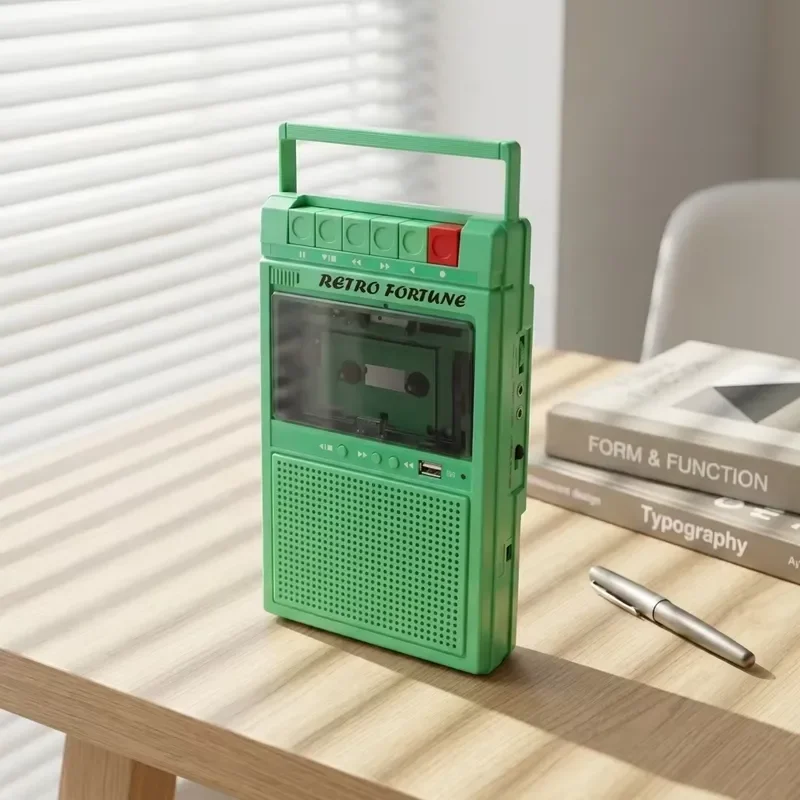 Vintage Fortune HXD-P5 Premium Cassette Recorder Player USB Drive BT Music Player