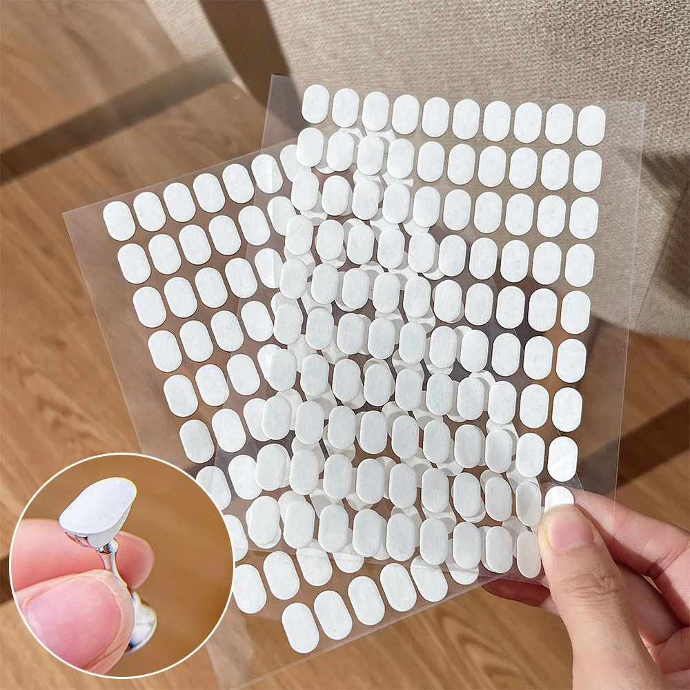 100 Uds. Cinta adhesiva de doble cara para uñas postizas, soporte de exhibición, herramientas, tira adhesiva para manicura, exhibición de uñas sin rastro