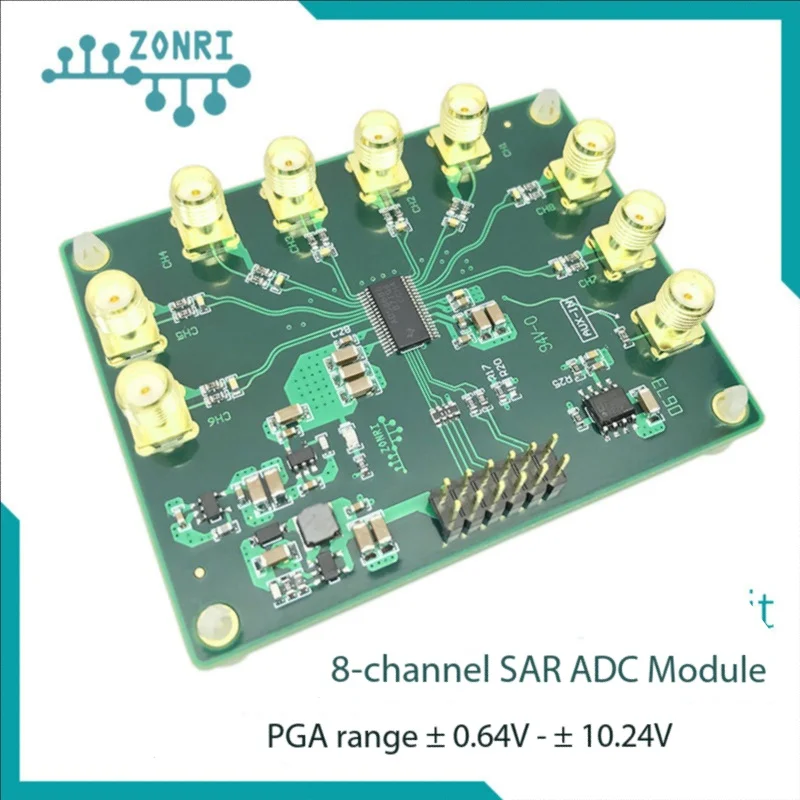 ADS8688A 16Bit/500Ksps Single/Bipolar Input 8 Channel SAR/ADC data collection module