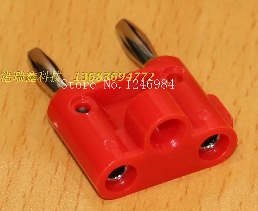 [SA] 4 مللي متر مزدوج الموز التوصيل اختبار رئيس أحمر أسود موصل الطاقة محول نوع A-10101--100 قطعة/الوحدة