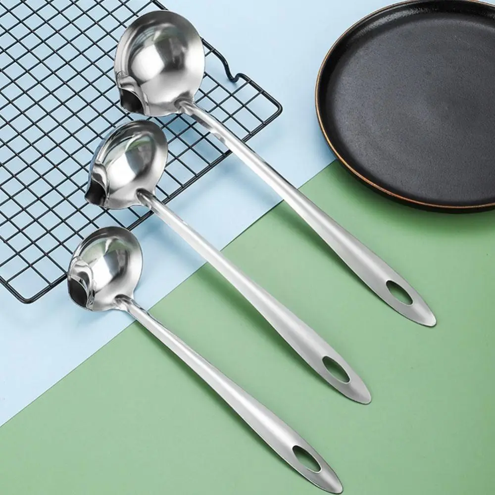 Oil Soup Separate Spoon Colander Strainer Stainless Oil Ladl| Filter Leaking Spoon Soup Ladle Kitchen Tools view 4