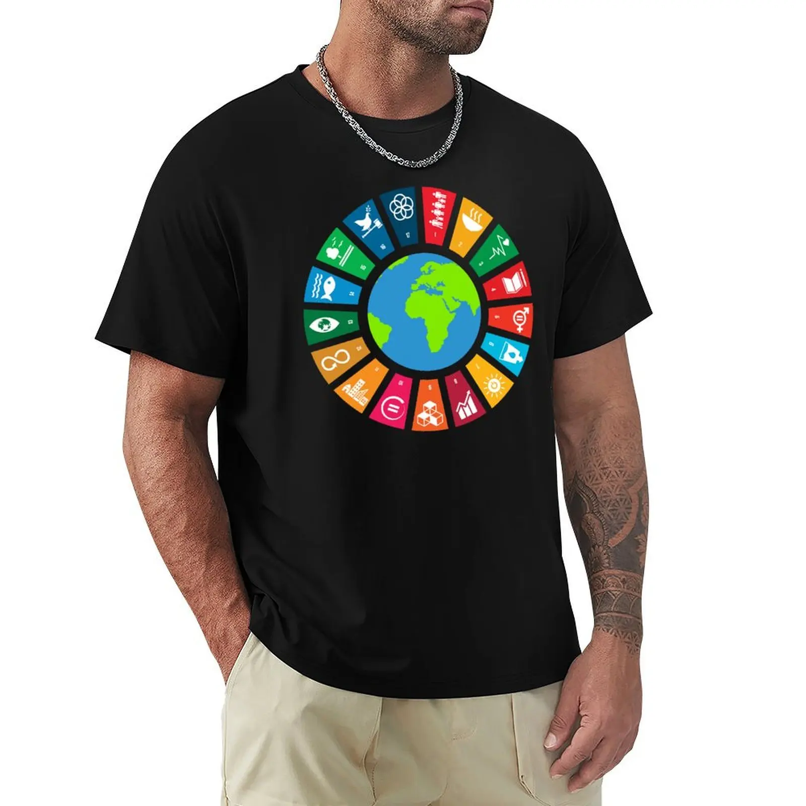 UN SDGs | UN Global Goals Logo | United Nations Sustainable Development Goals 2030 T-Shirt anime stuff mens clothing