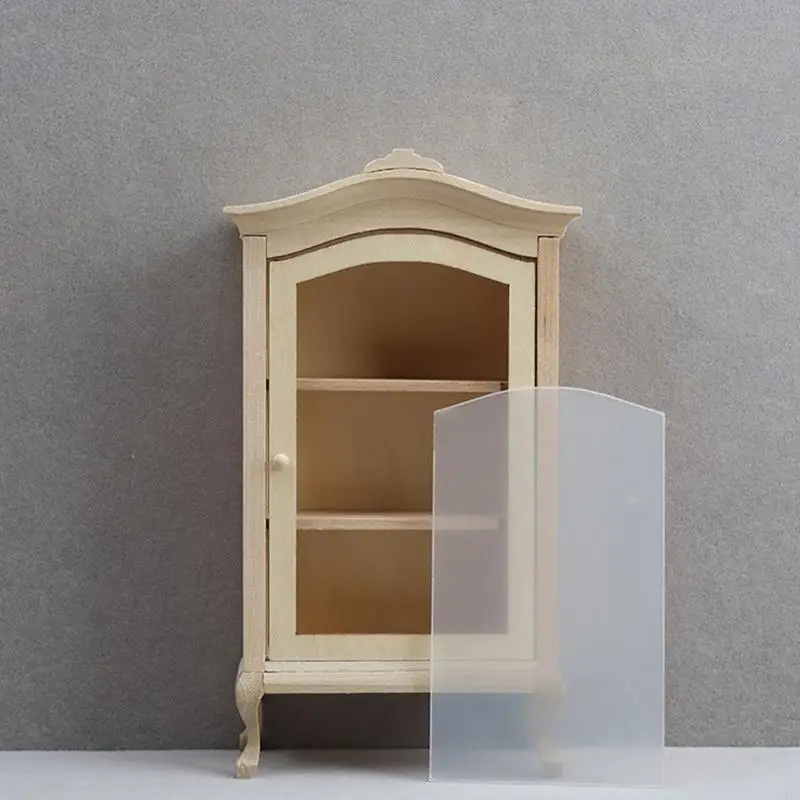 

24be реалистичный деревянный полки шкаф винтажный древесина Zakka для 1:12 Кукольный дом