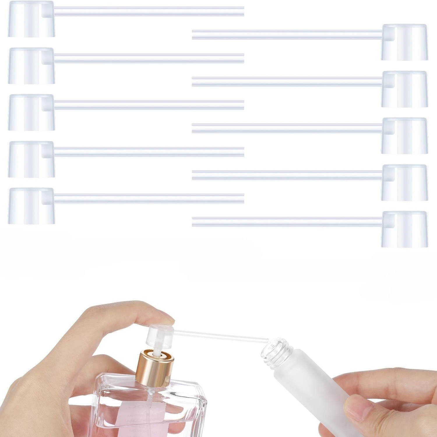 10/20/50/100 pcs Perfume Refill Tools Diffuser Cosmetic Pump Dispenser Portable New Sprayer Refill Pump Bottle Filling Device