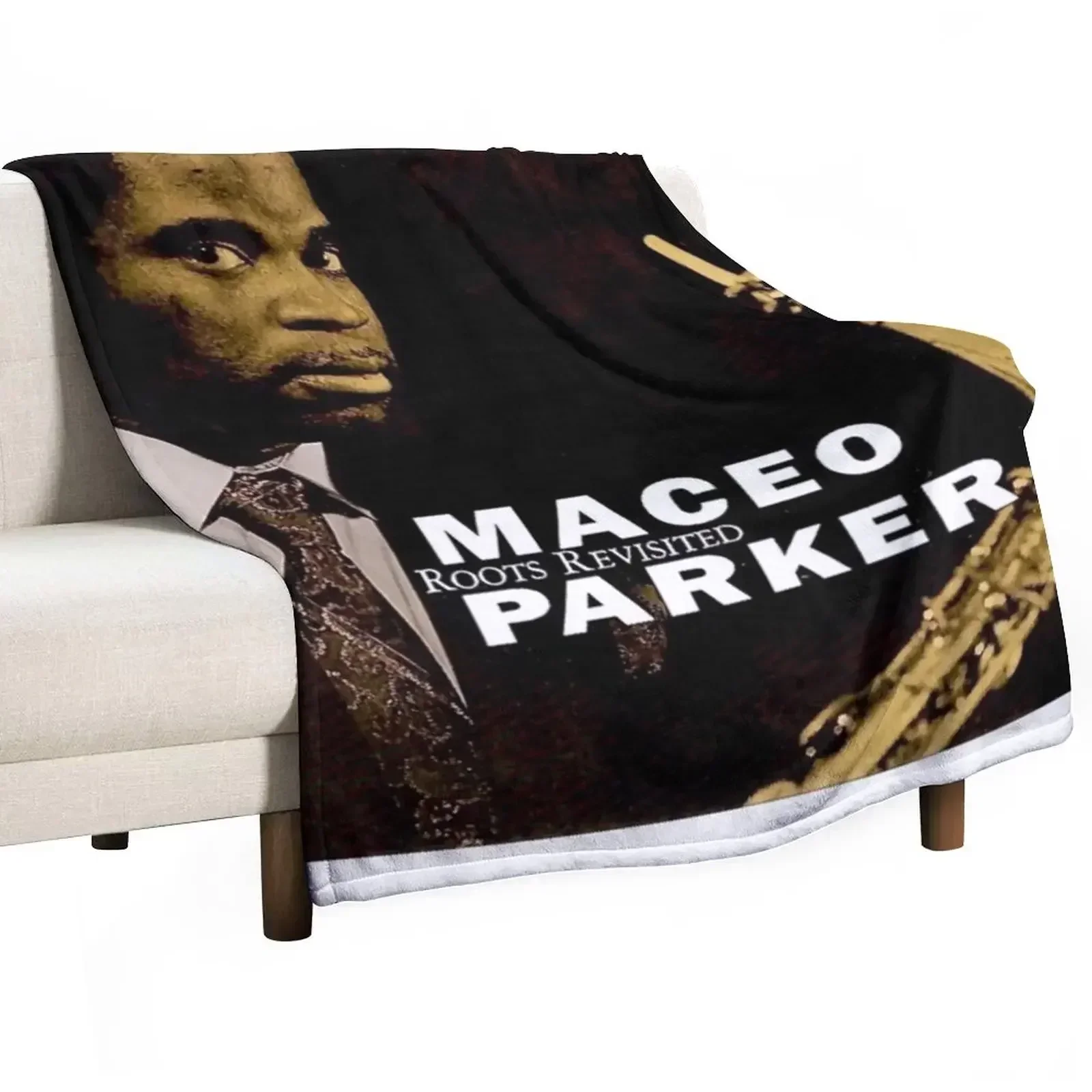 saxophone maceo parker Throw Blanket Travel wednesday Plush Polar Bed Warm Blankets