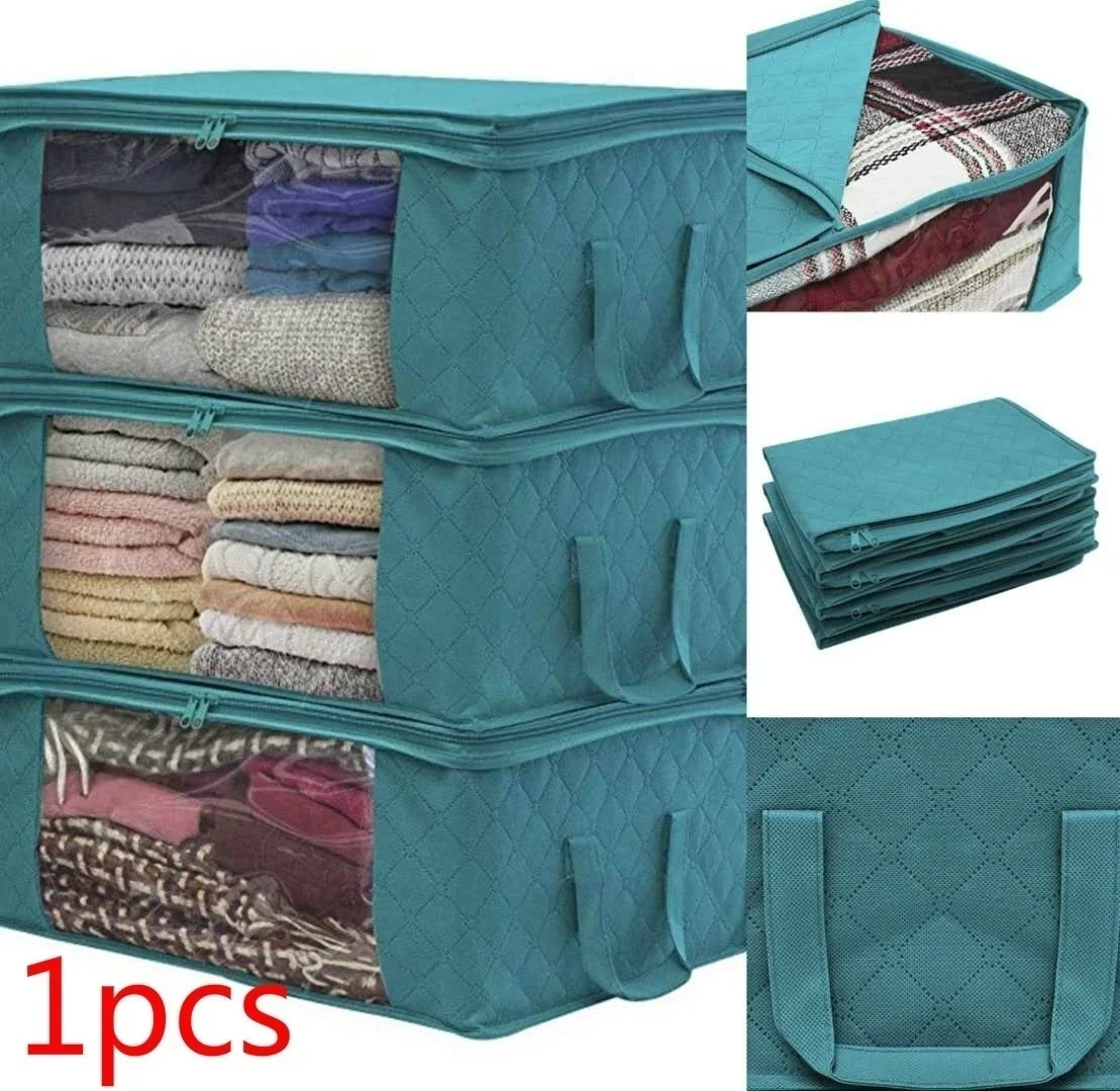 

Folding Storage Box Quilt Storage Bag Wardrobe Clothing Storage Box Dust Bag