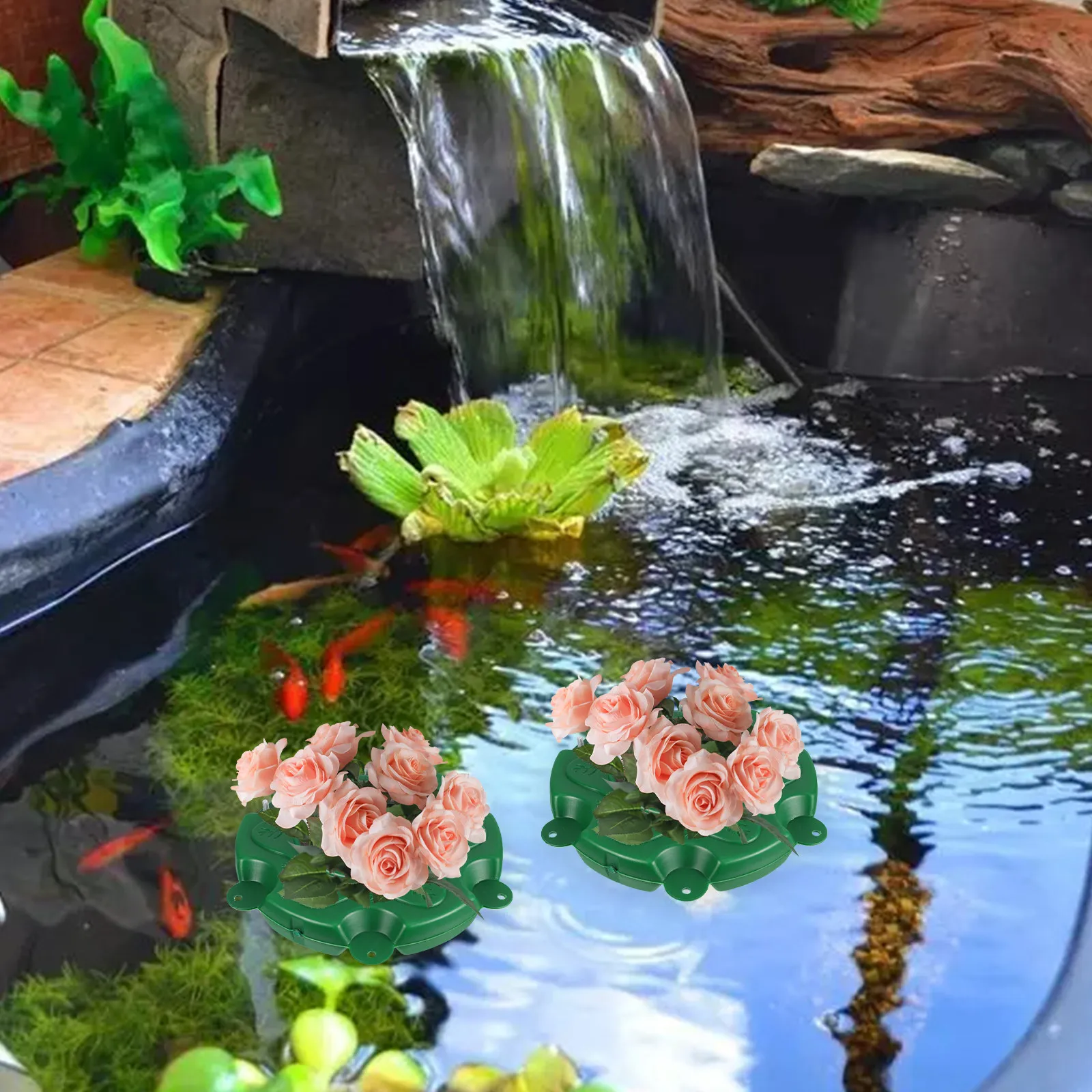 Floating Plant Island for Ponds Aquariums Hydroponics Eco Friendly Water Surface Greening Floating Planter Aquatic Plants Pot