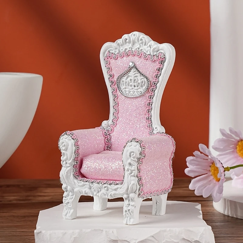 Decorative Sofa Figurine Base Jewelry Stand Resin for Earrings Rings Necklace Multifunctional Home Decoration