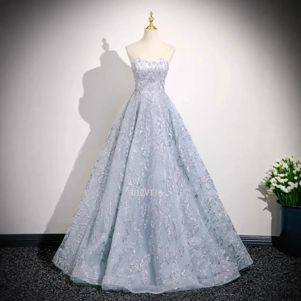 カスタマイズされたボールガウンの女性のウェディングドレススパンコールウエディングパーティー誕生日イブニングドレスフォーマル Vestido デ Noche ローブ · ド · ソワレ