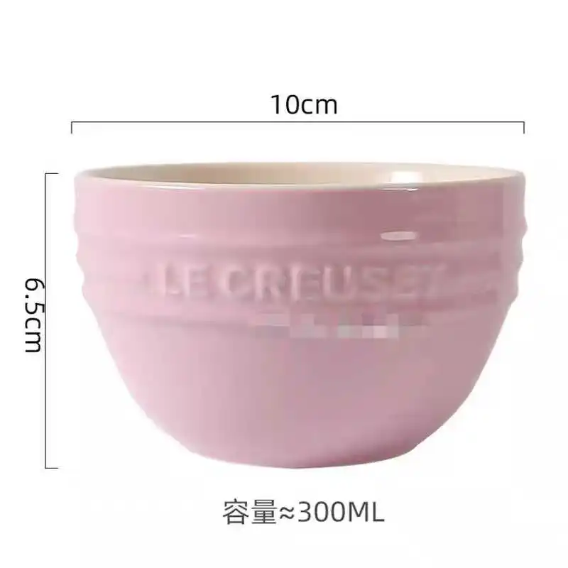 Le Creuset Cool Color Small Bowl Multicolor Rice Soup Bowl for Babies Breakfast Children 10cm Diameter Ceramic Dishwasher Safe