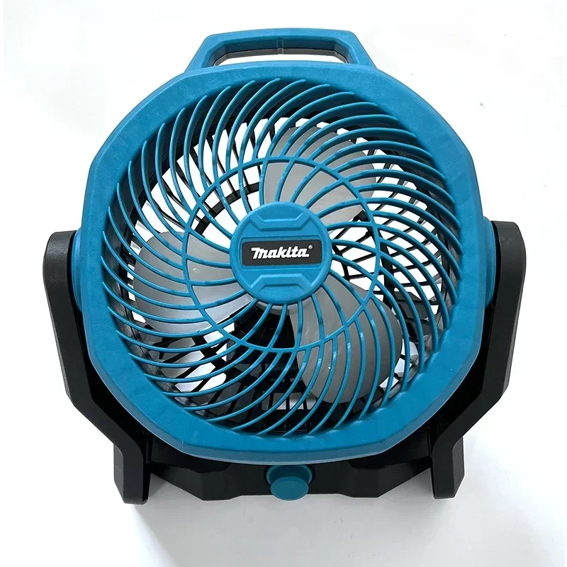 Makita Portable Camping Fan Powered Desktop Floor Fan Multi Purpose Adjustable Head 3 Speed Setting Powered Desktop Floor Fan